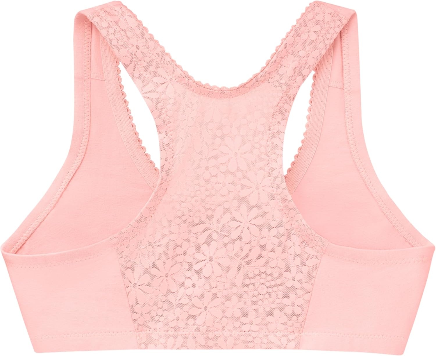 image:imageGlamorise Womens FrontClosure Cotton TBack Wirefree 1908Pink Blush