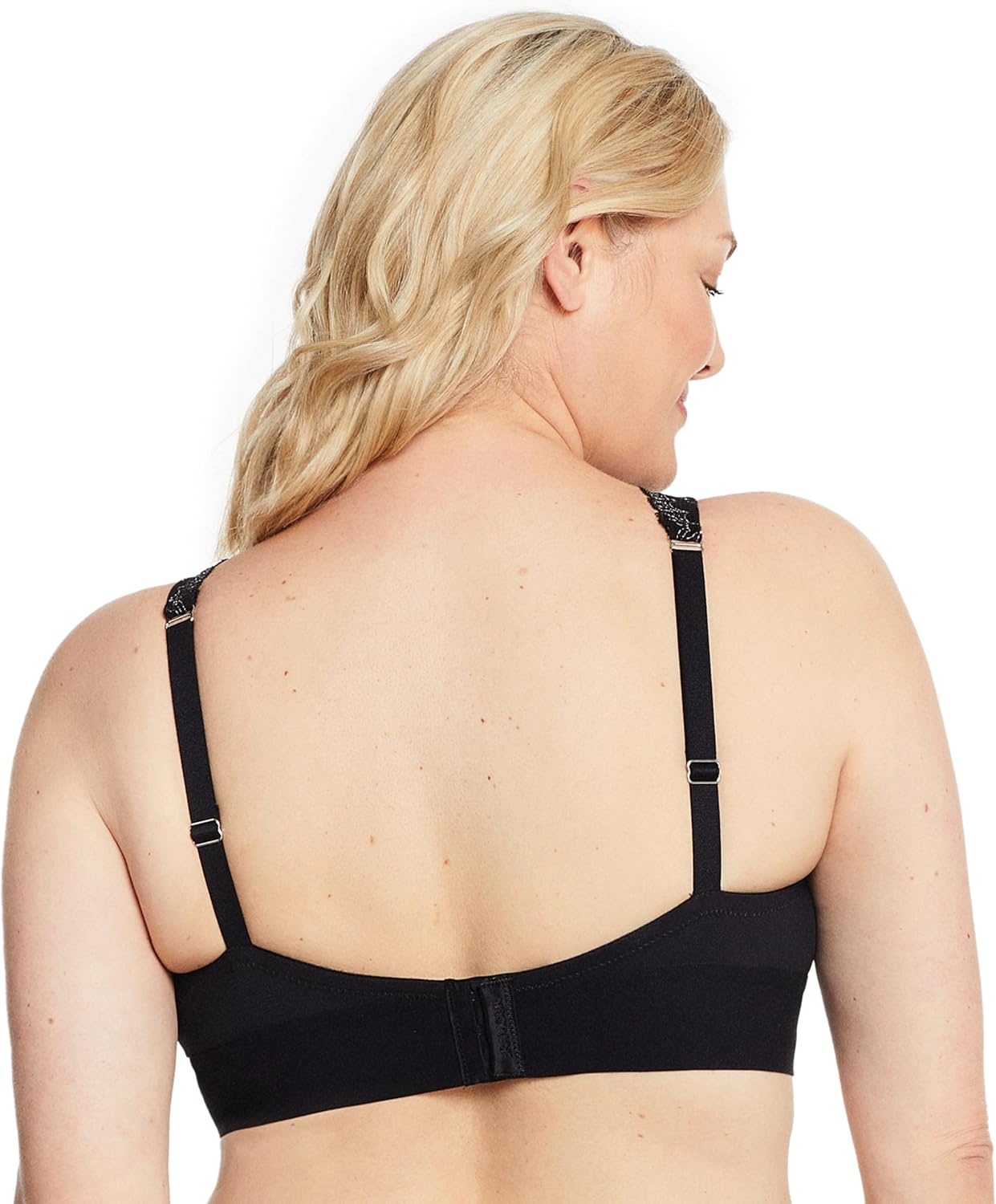 image:imageGlamorise Womens Lace Plunge Bralette Wirefree 7013Black