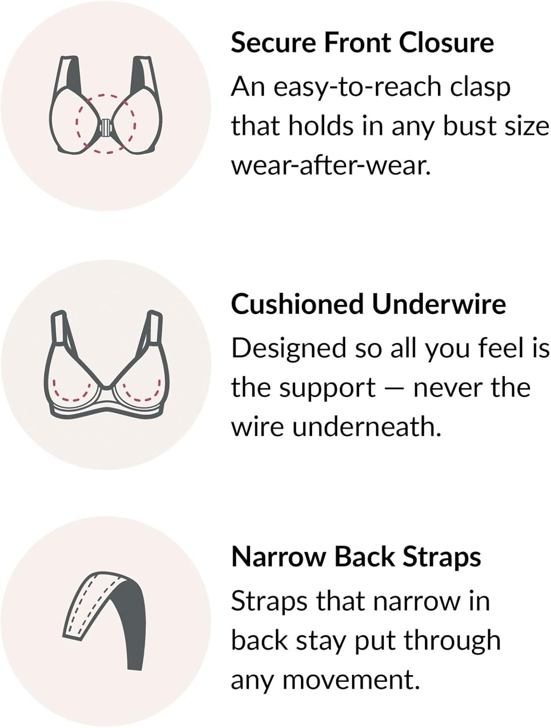 image:imageGlamorise Womens Lacey TBack Wonderwire Bra Underwire 9246Black