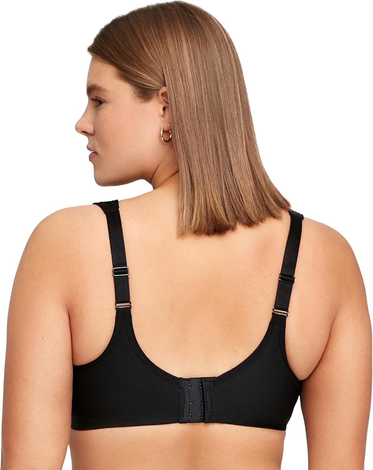 image:imageGlamorise Womens Low Cut Wonderwire Lace Bra Underwire 1240Black