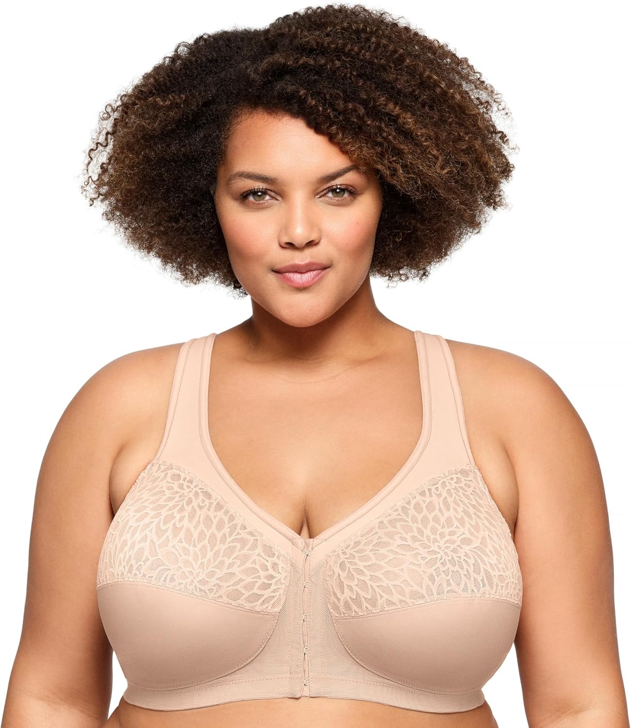 image:imageGlamorise Womens MagicLift Racerback Bra Wirefree 1206Caf