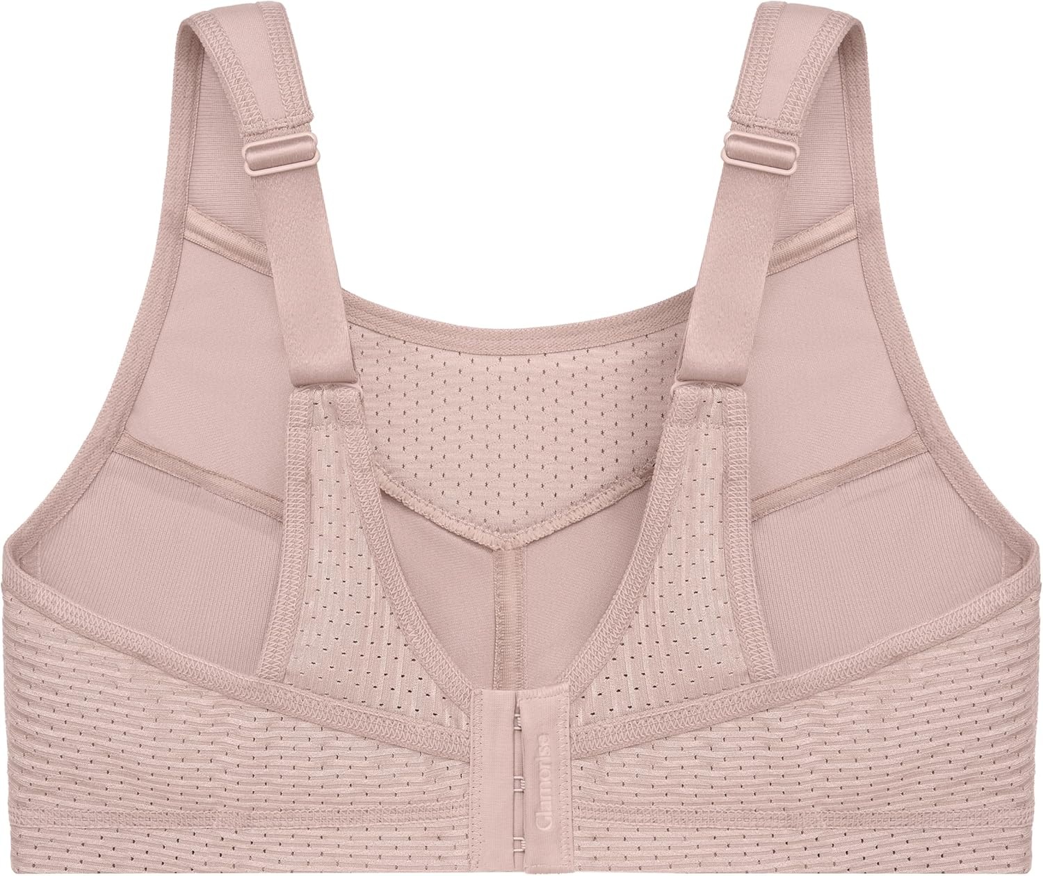 image:imageGlamorise Womens NoBounce Camisole Sports Bra Wirefree 1067Rose Tan