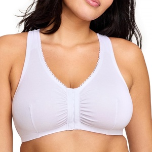 image:imageGlamorise Womens FrontClosure Cotton TBack Wirefree 1908White