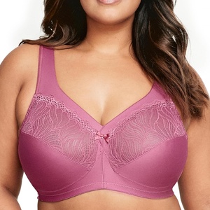 image:imageGlamorise Womens MagicLift Natural Support Bra Wirefree 1010Red Violet