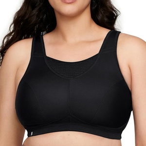 image:imageGlamorise Womens NoBounce Camisole Sports Bra Wirefree 1067Black