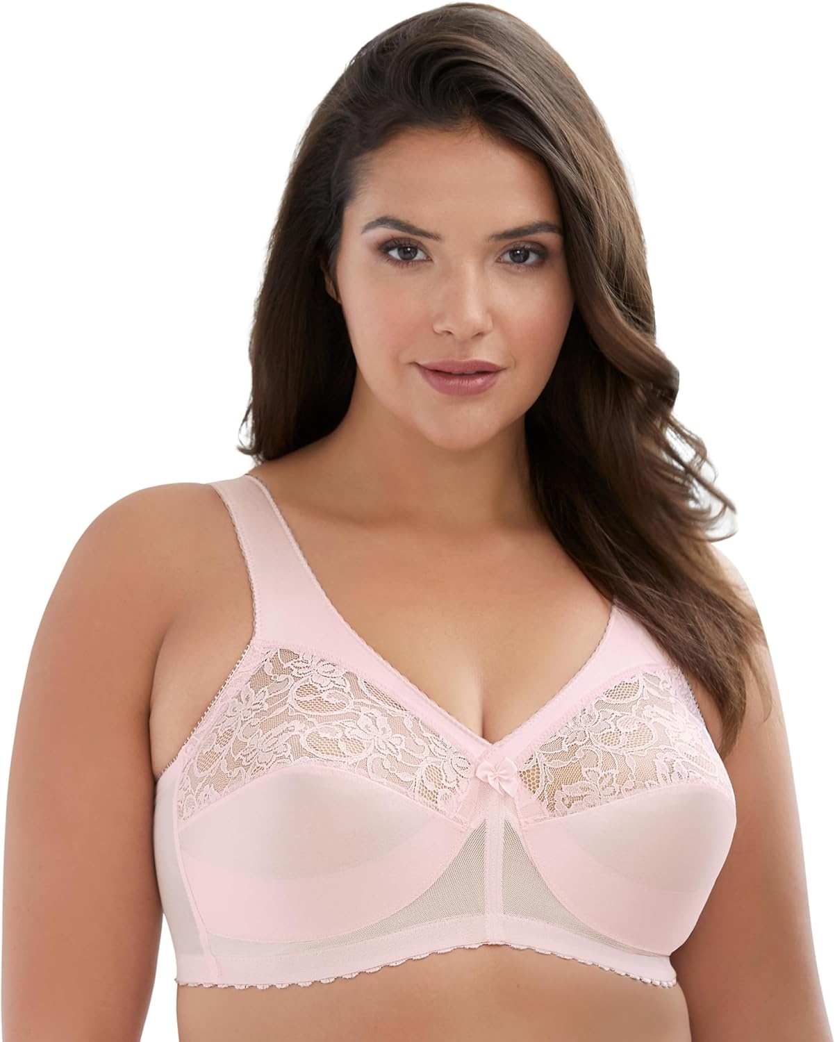 image:imageGlamorise Full Figure Plus Size MagicLift Original Support Bra Wirefree 1000Pink